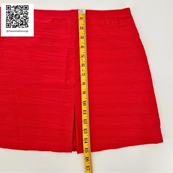 Gottex Size 1X NWT Red Swim Mikado Architecture Skirt - Picture 7 of 8